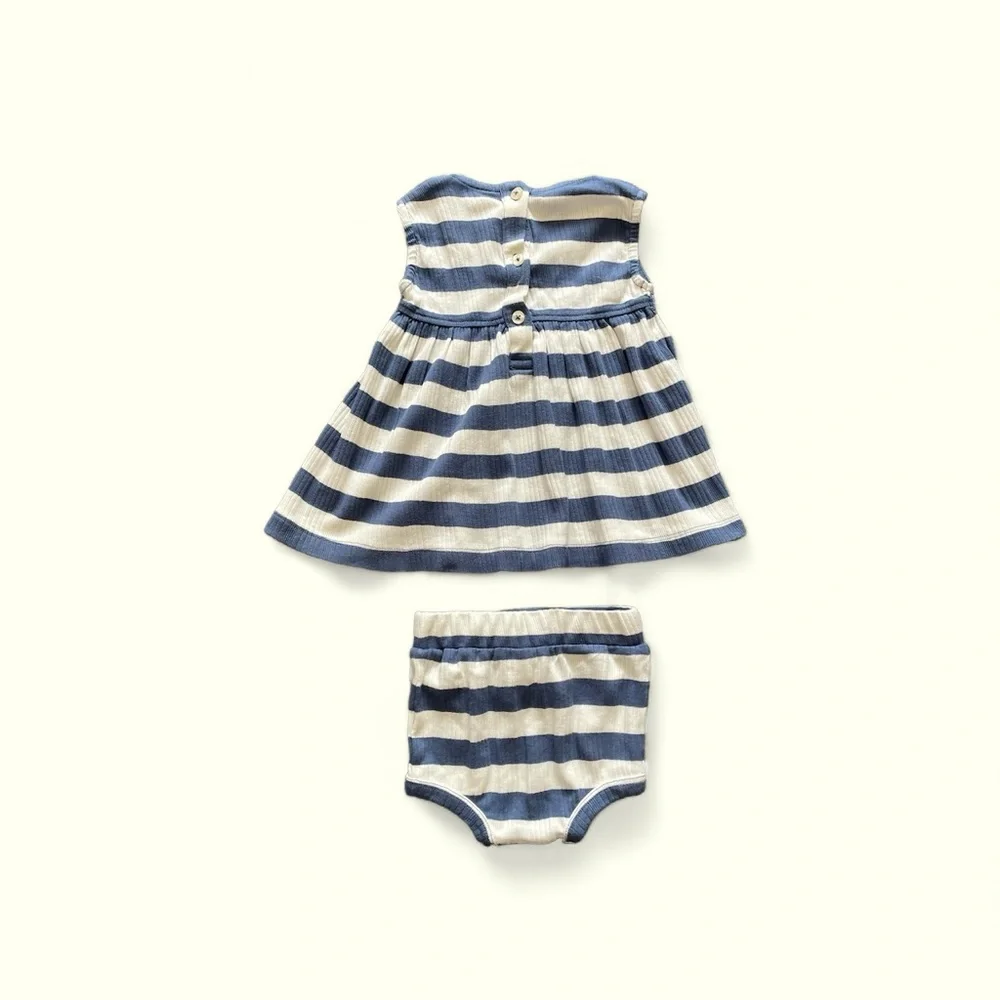 #055, kate quinn 2 piece matching set, dress and panty, size 3-6 mo - Picture 2 of 3